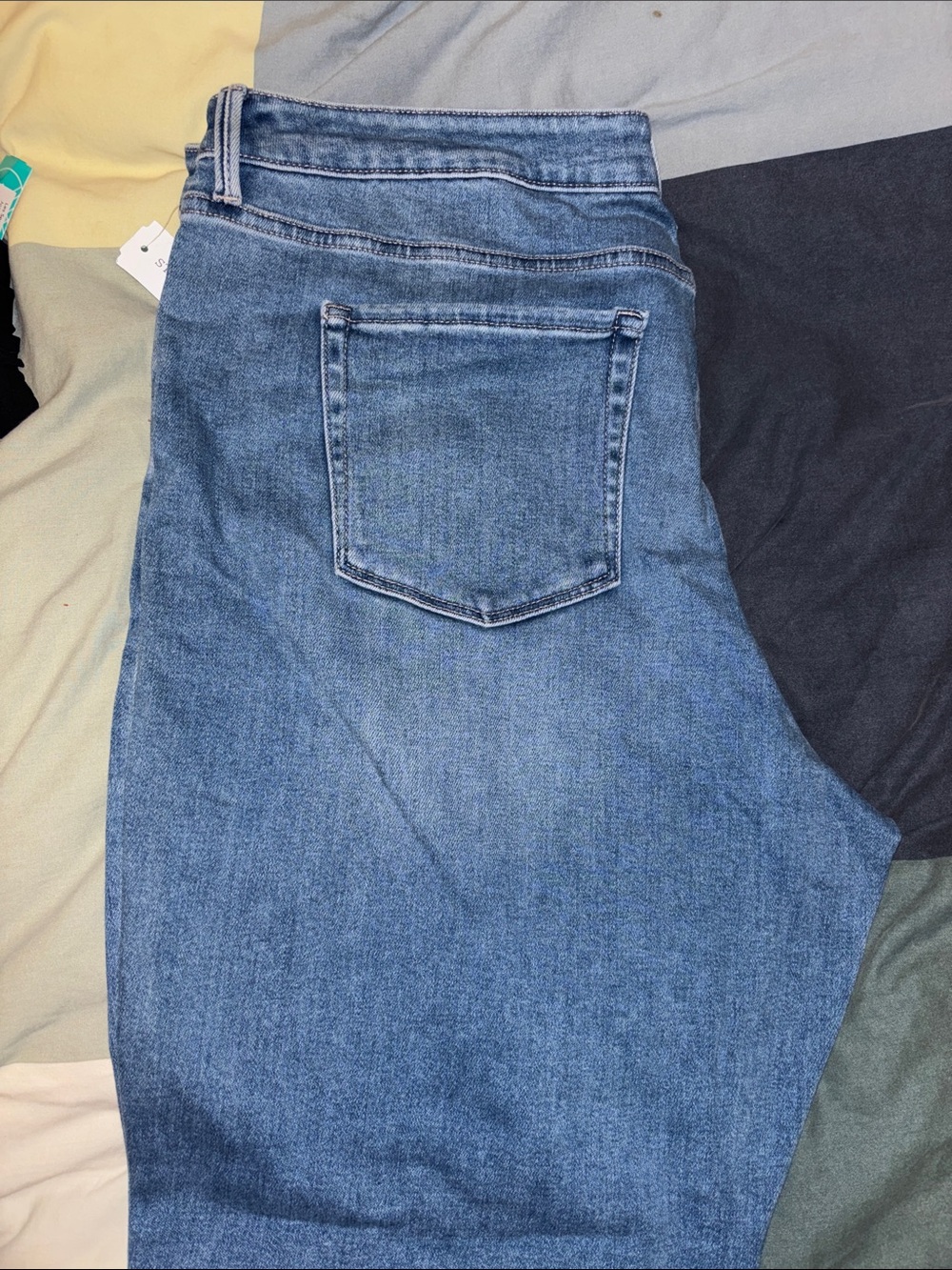 Just USA Women’s Wide Leg Jeans in Blue Denim